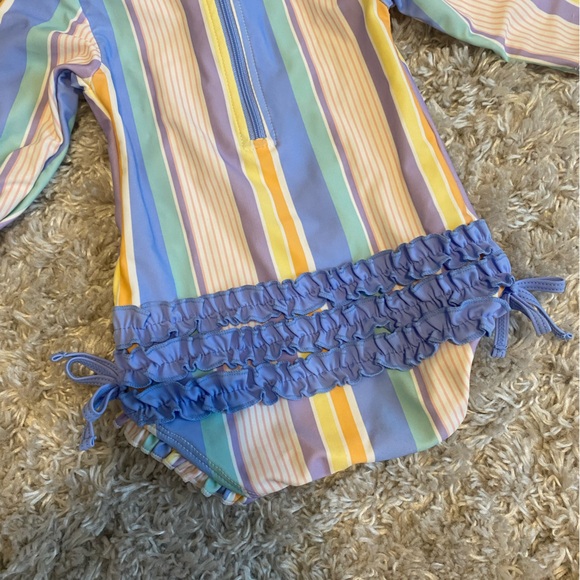 6-12m VGUC Ruffle Butts Swimsuit - Picture 2 of 2